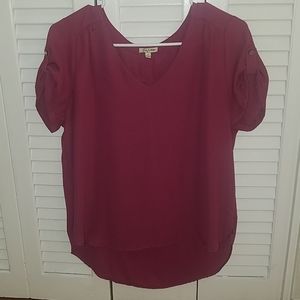 3/$15 Nwot maroon sheer top